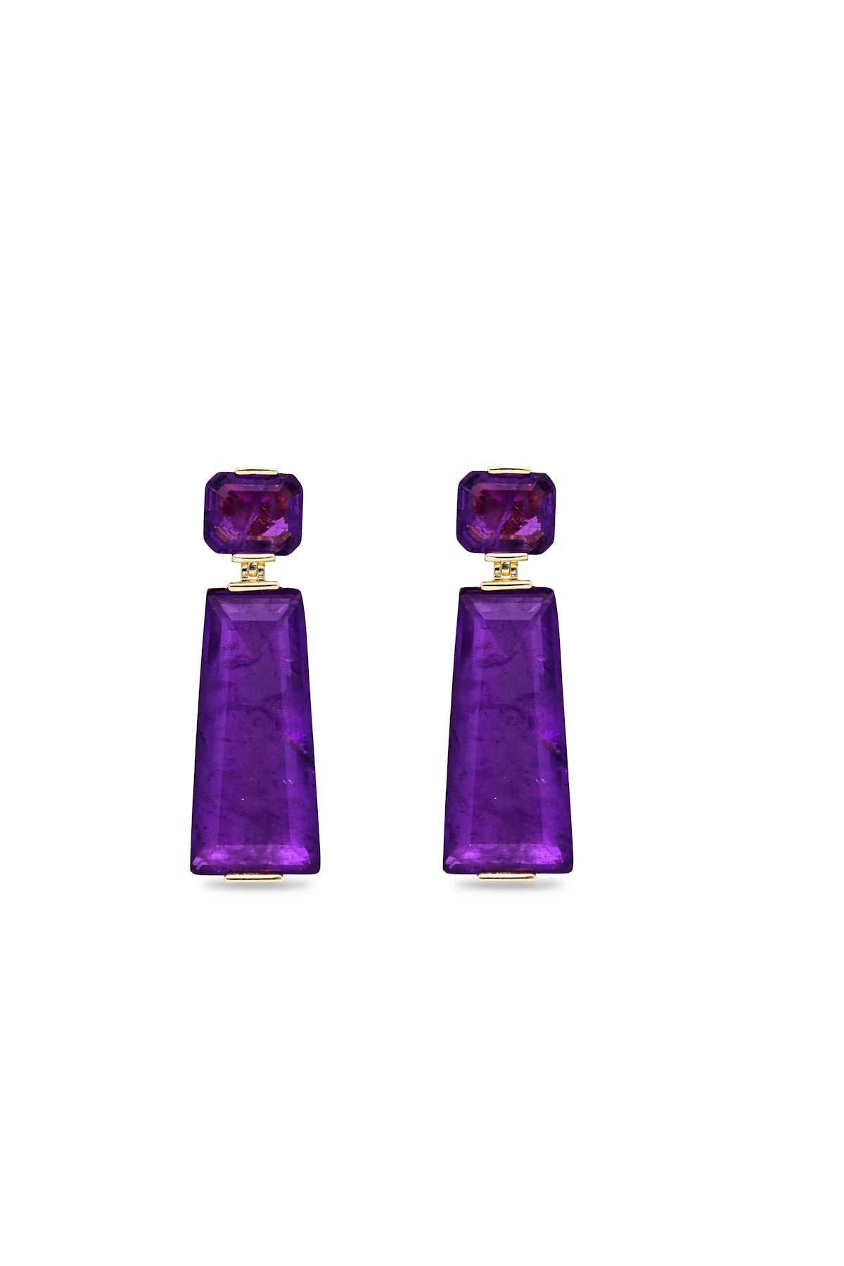 Dark Purple Mystic Moonstone Dangler Earrings