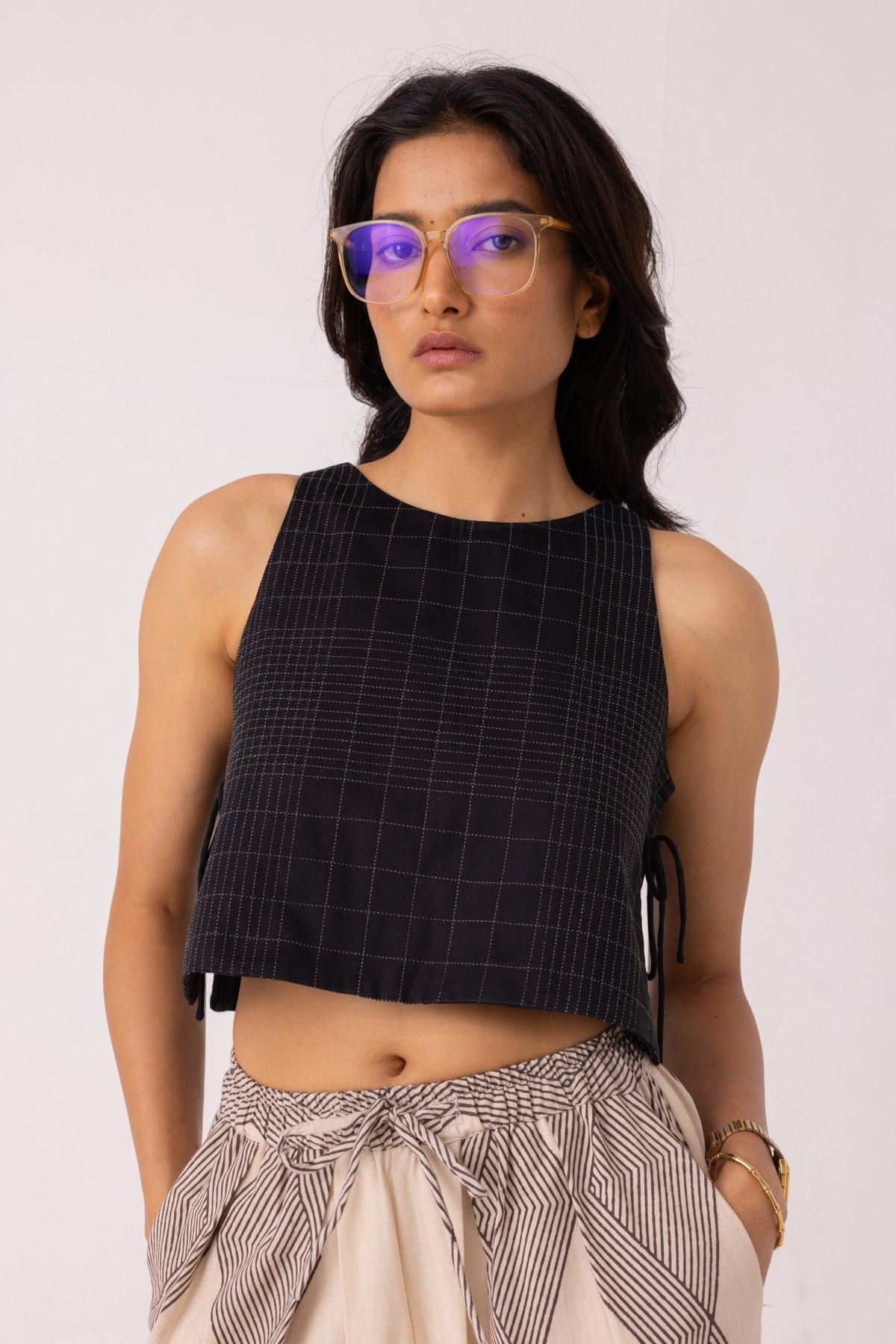 Tia Quilted Tie Top