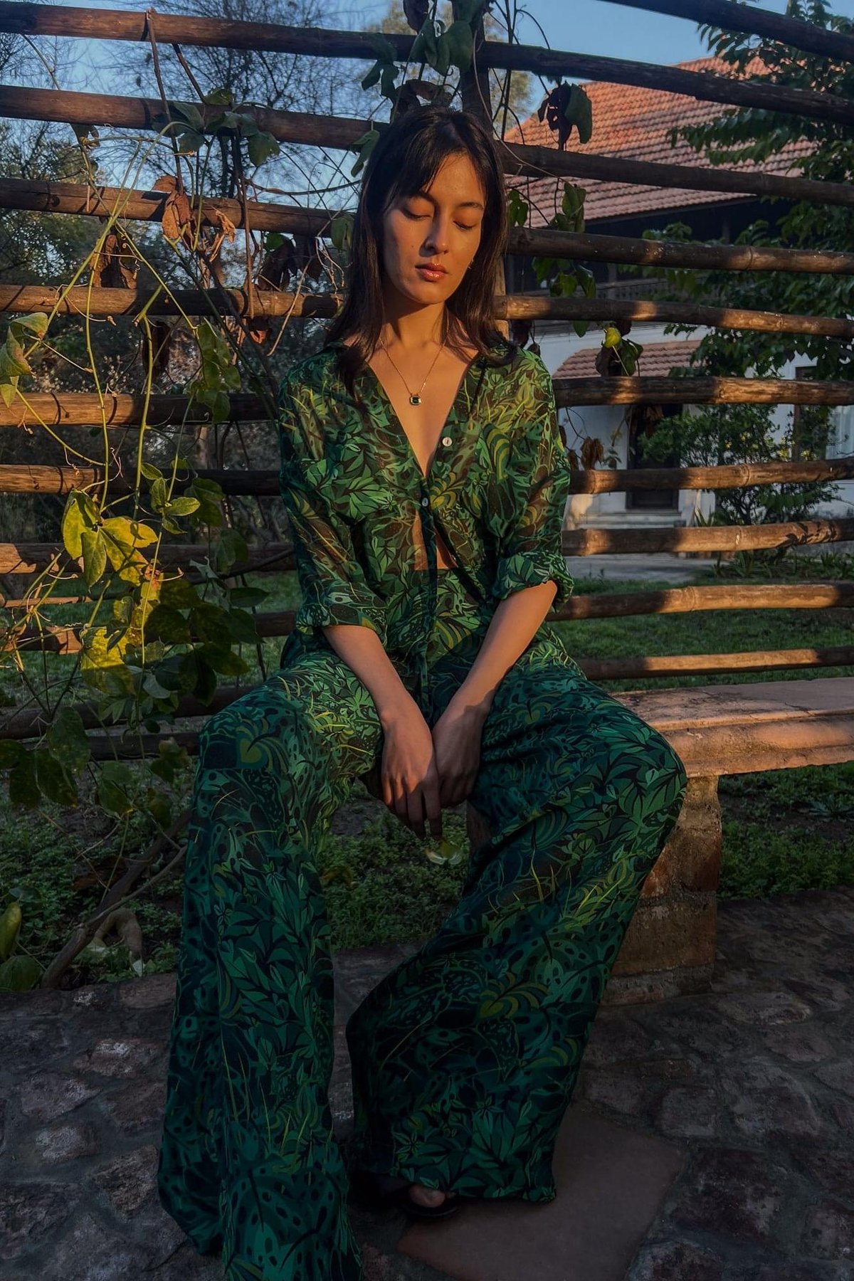 Lounge Trousers - Emerald Jungle