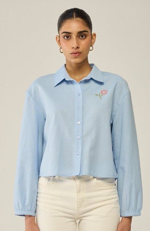 Cropped Fullsleeve Shirt