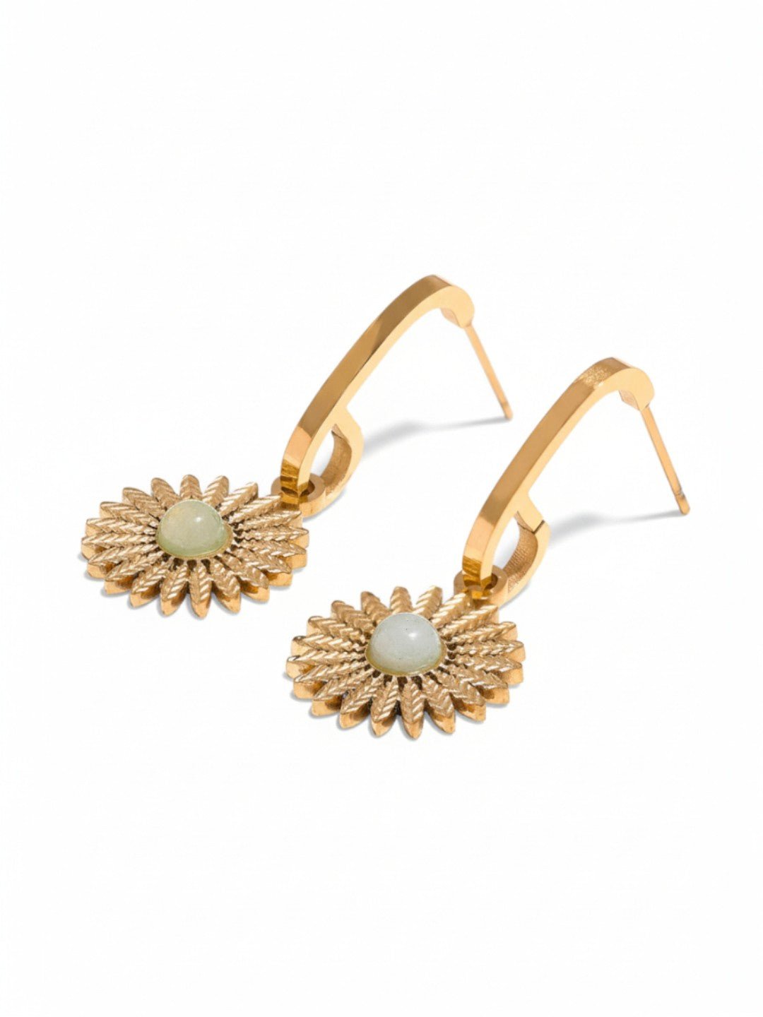 Natural Stone Drop Dangle Earrings