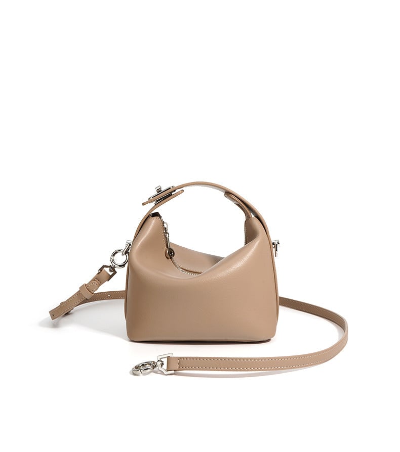 Liora- Ladies Leather Handbag Smoke Powder