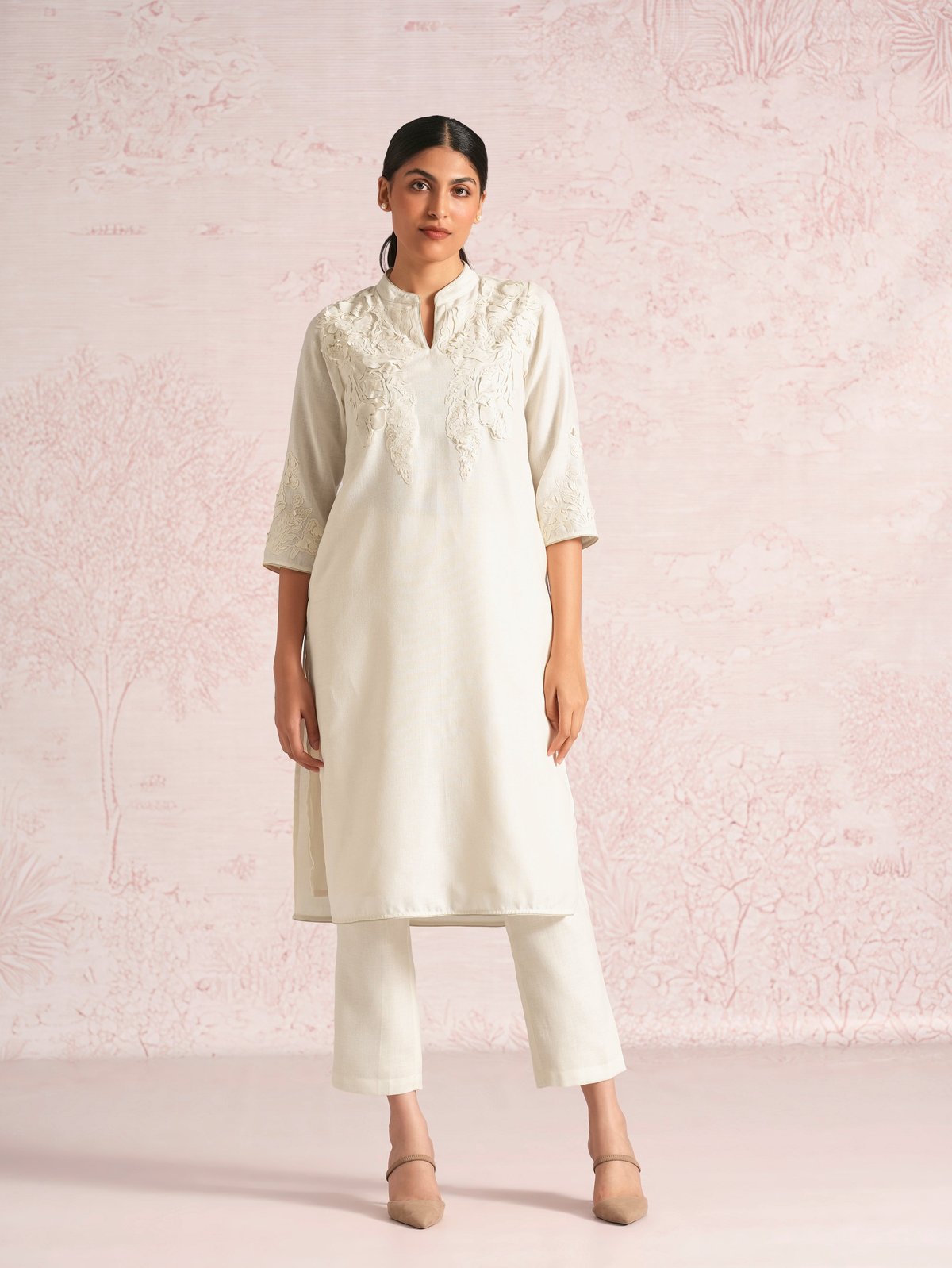 Floral Shadows Kurta Set