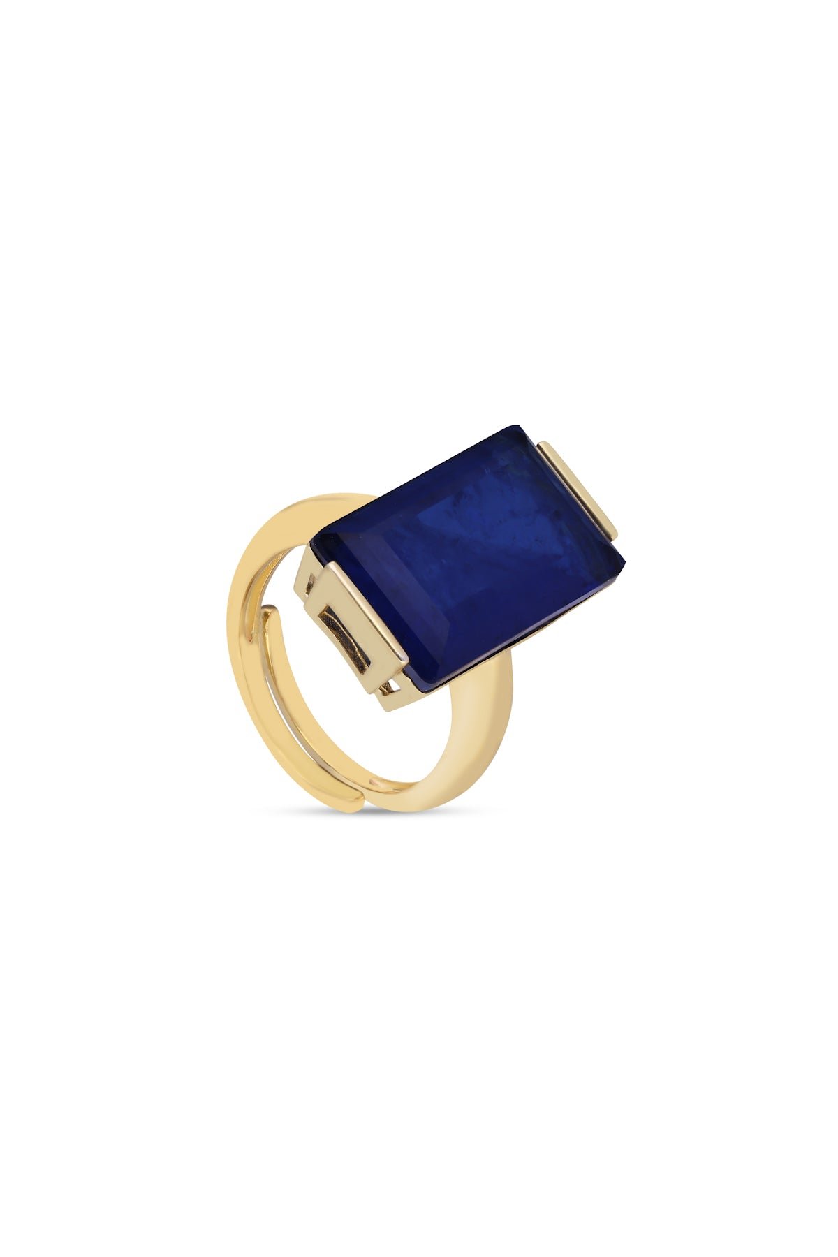 Dark Blue Aztec Oasis Cocktail Ring
