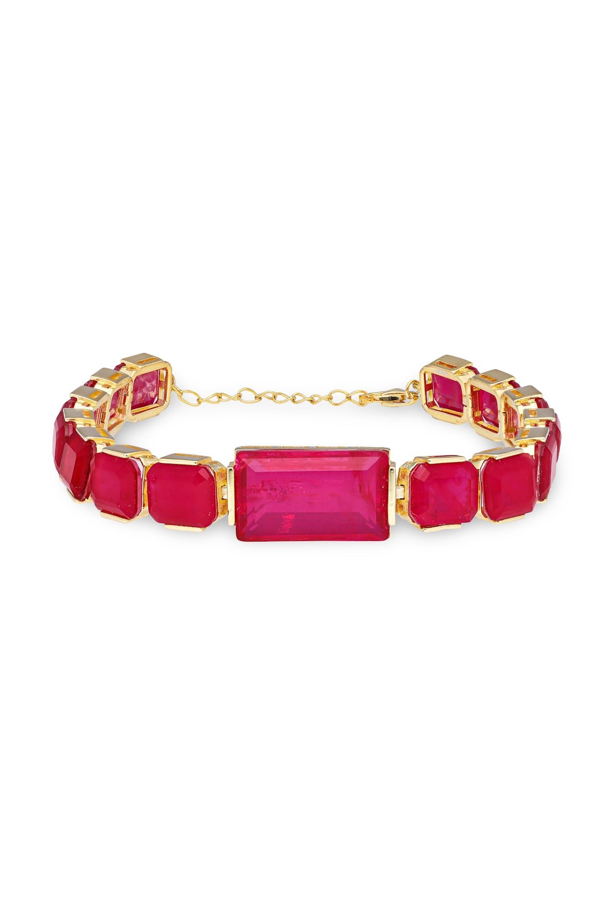 Cerise Aztec Oasis Tennis Bracelet