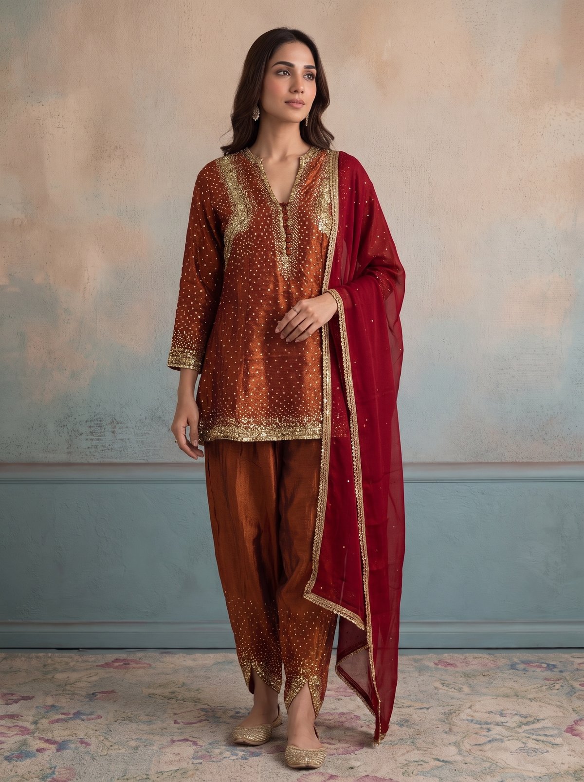 Red Ruby Kurta Set