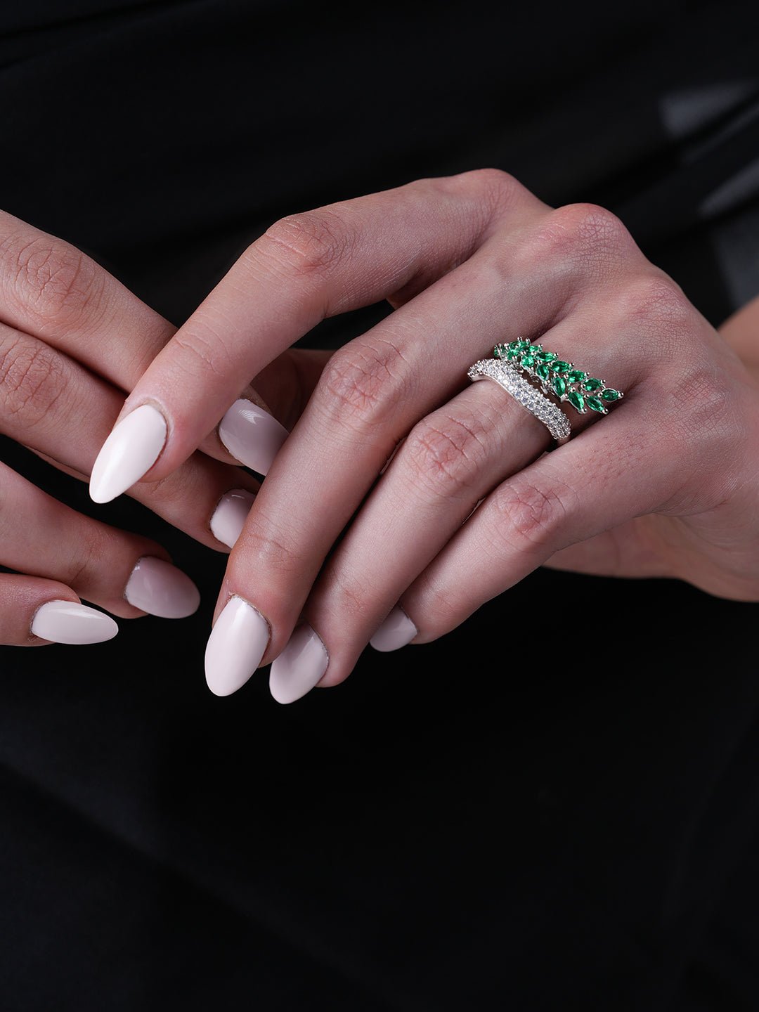 Small Designer AD Ring Earrings