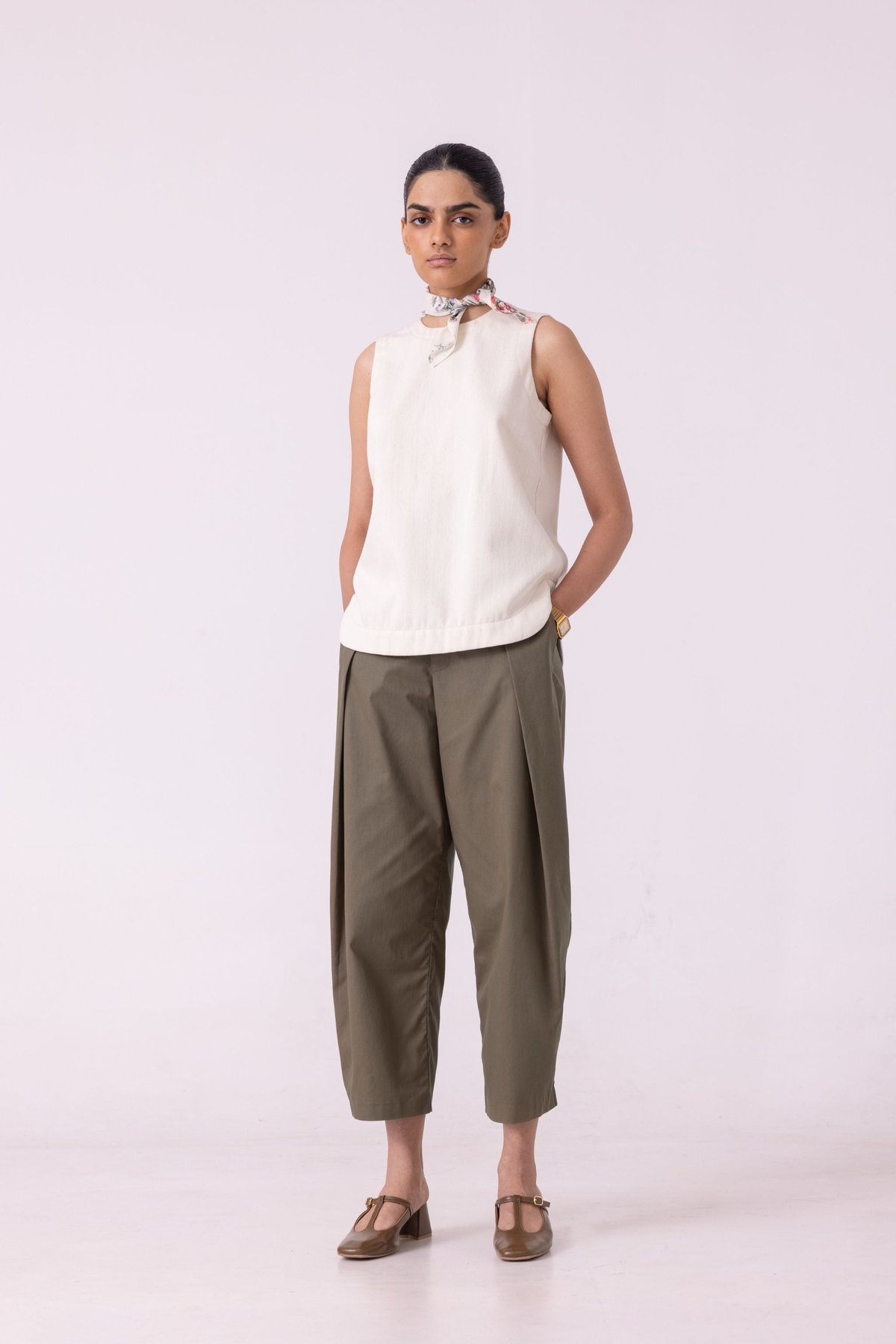 Dorothy Handwoven Denim Top
