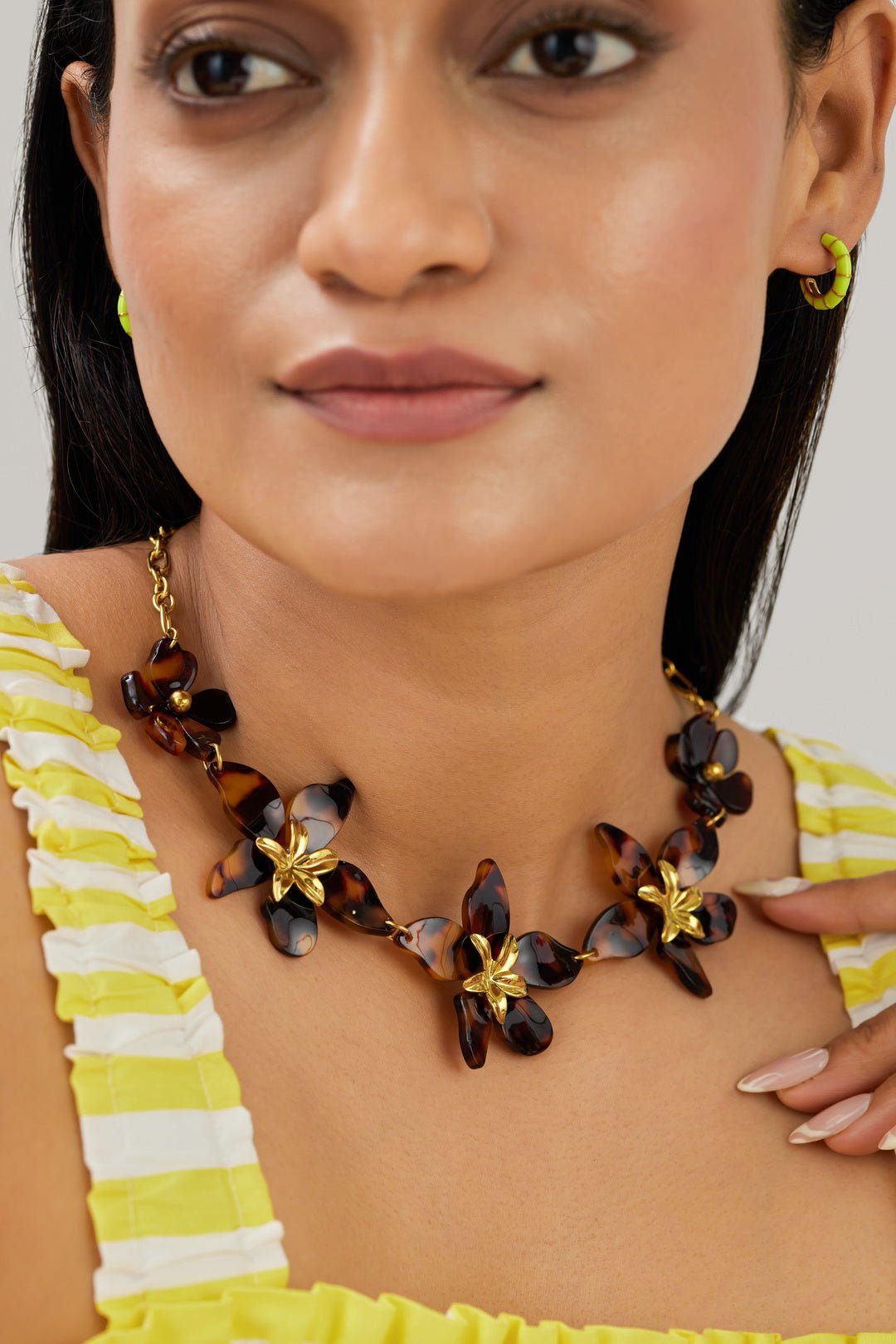 Acetate Petal Necklace
