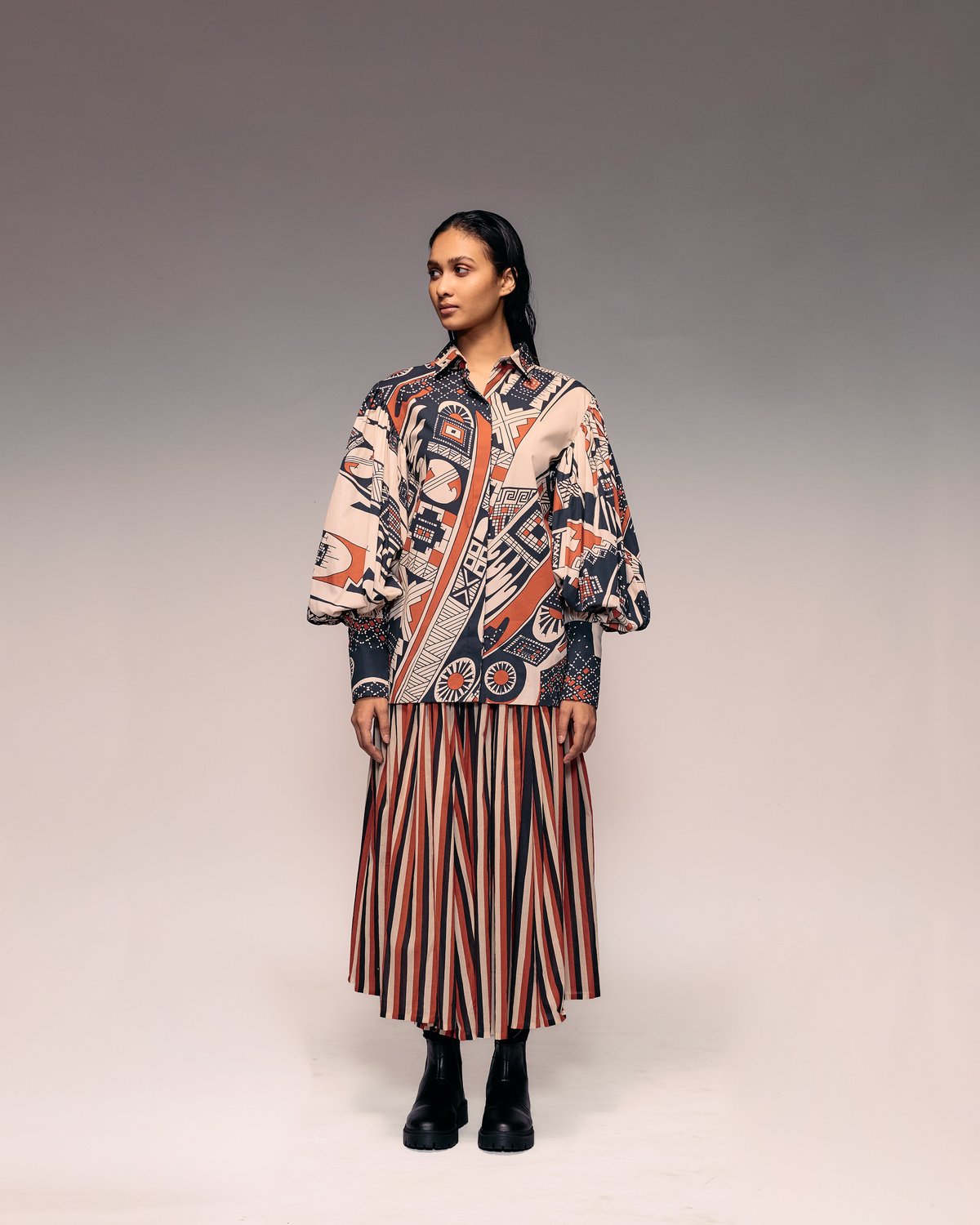 Print Poplin Shirt