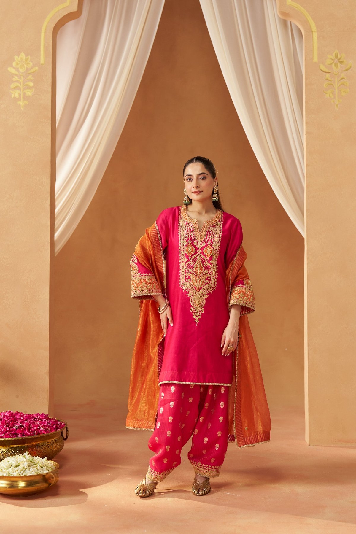 Adeela Kurta with Salwar and Dupatta