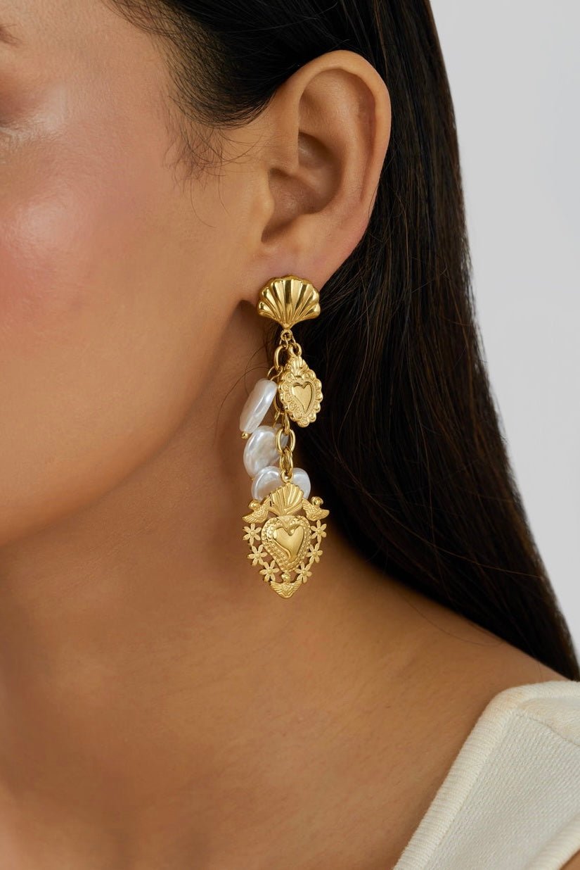 Melorra Heart Earrings