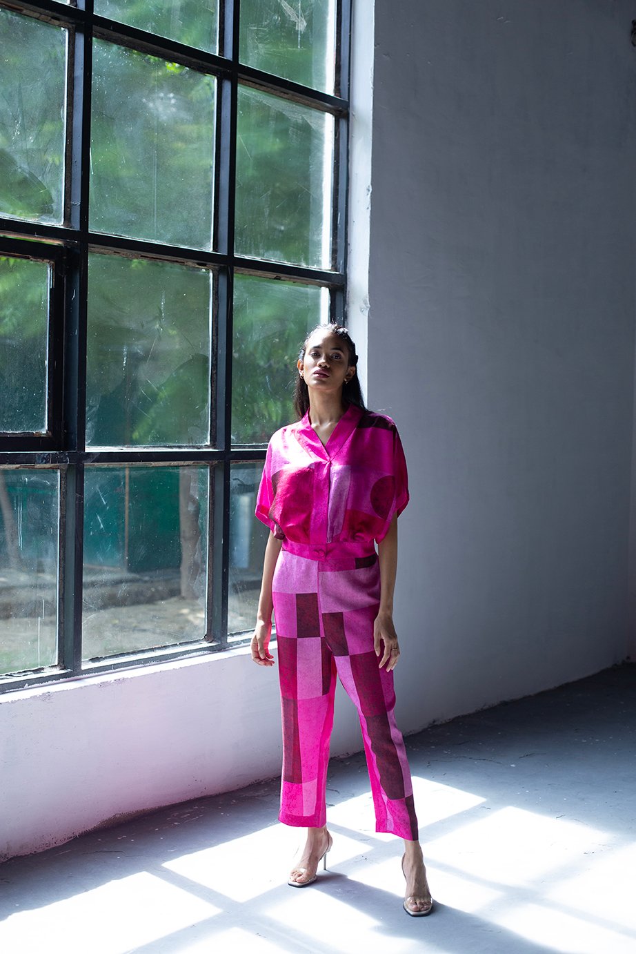 Pink Dupion Silk Co-ord Set