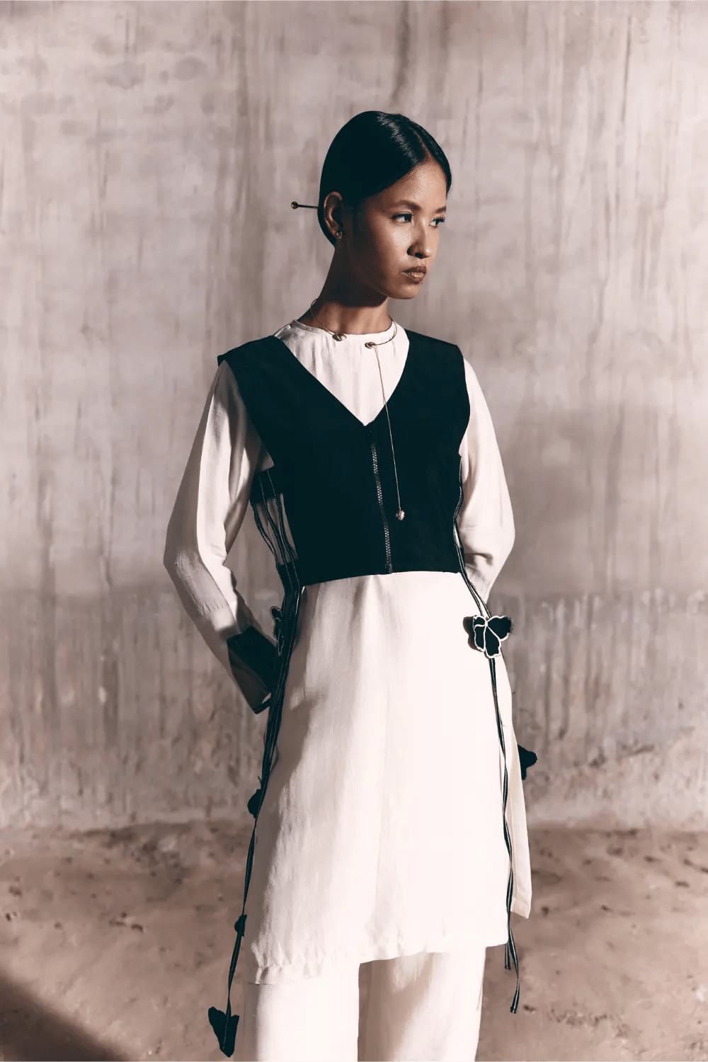 The Space Between - Column Kurta