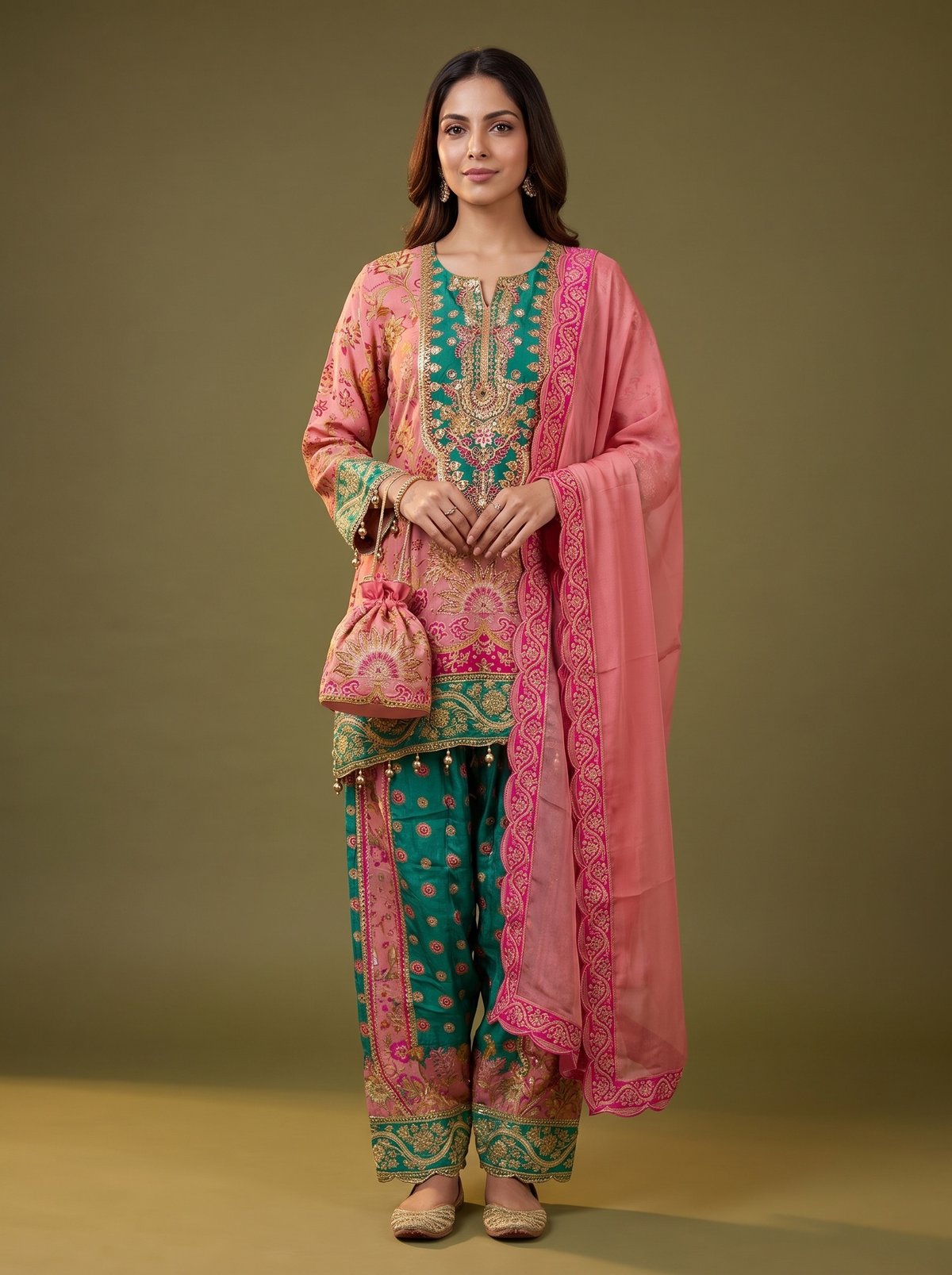 Suhavi Green/Pink