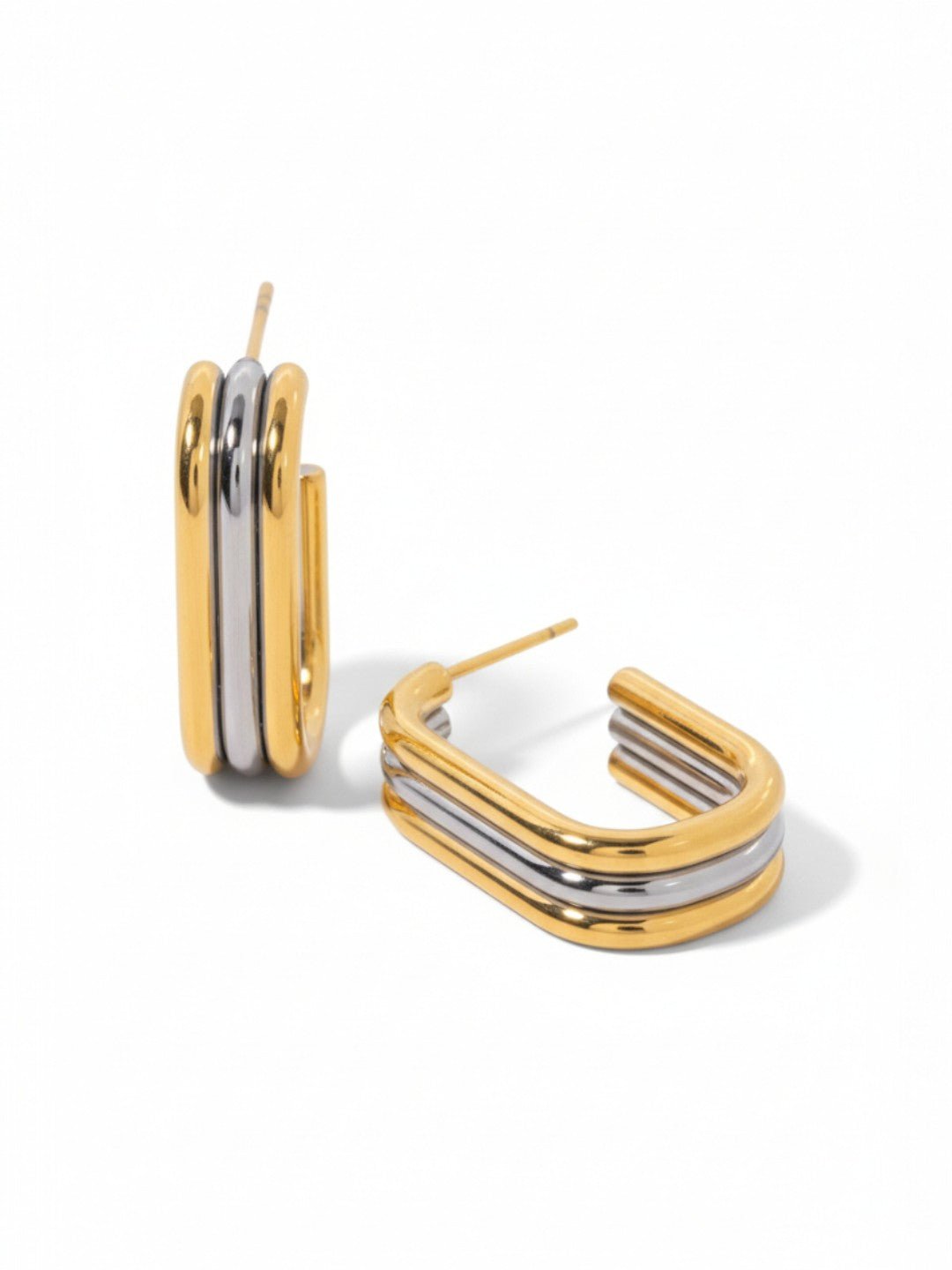 Three Layer Hoop Earrings