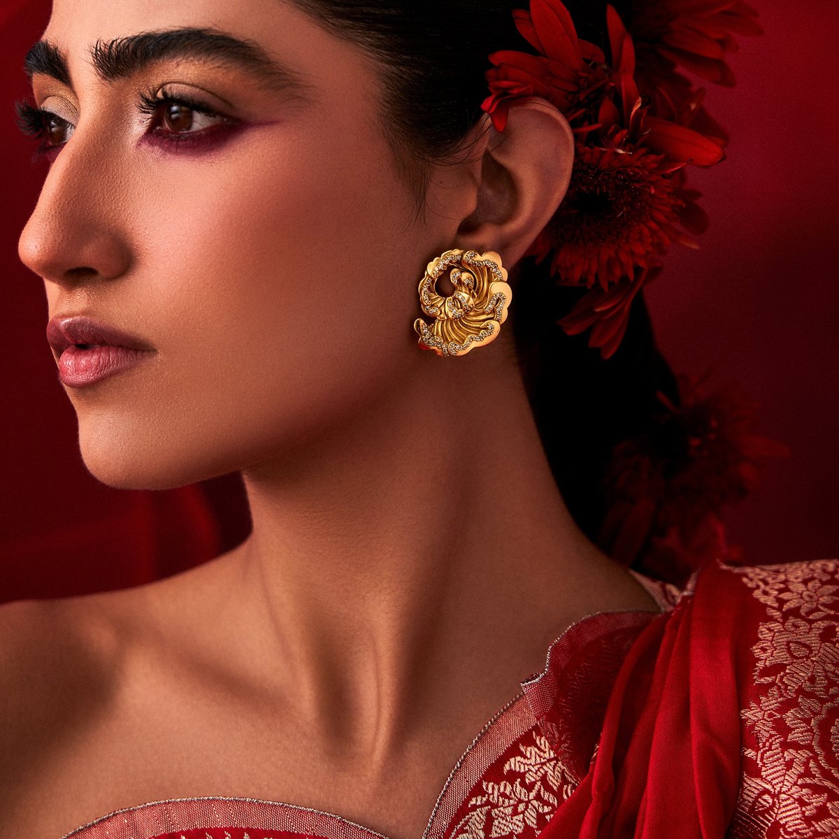 Ekaya Banaras Odeta Iconic Studs
