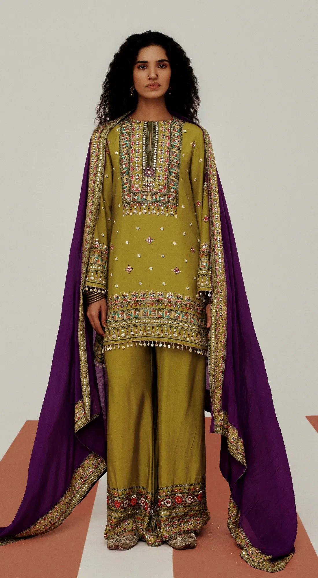 The Archival Olive Suit Set
