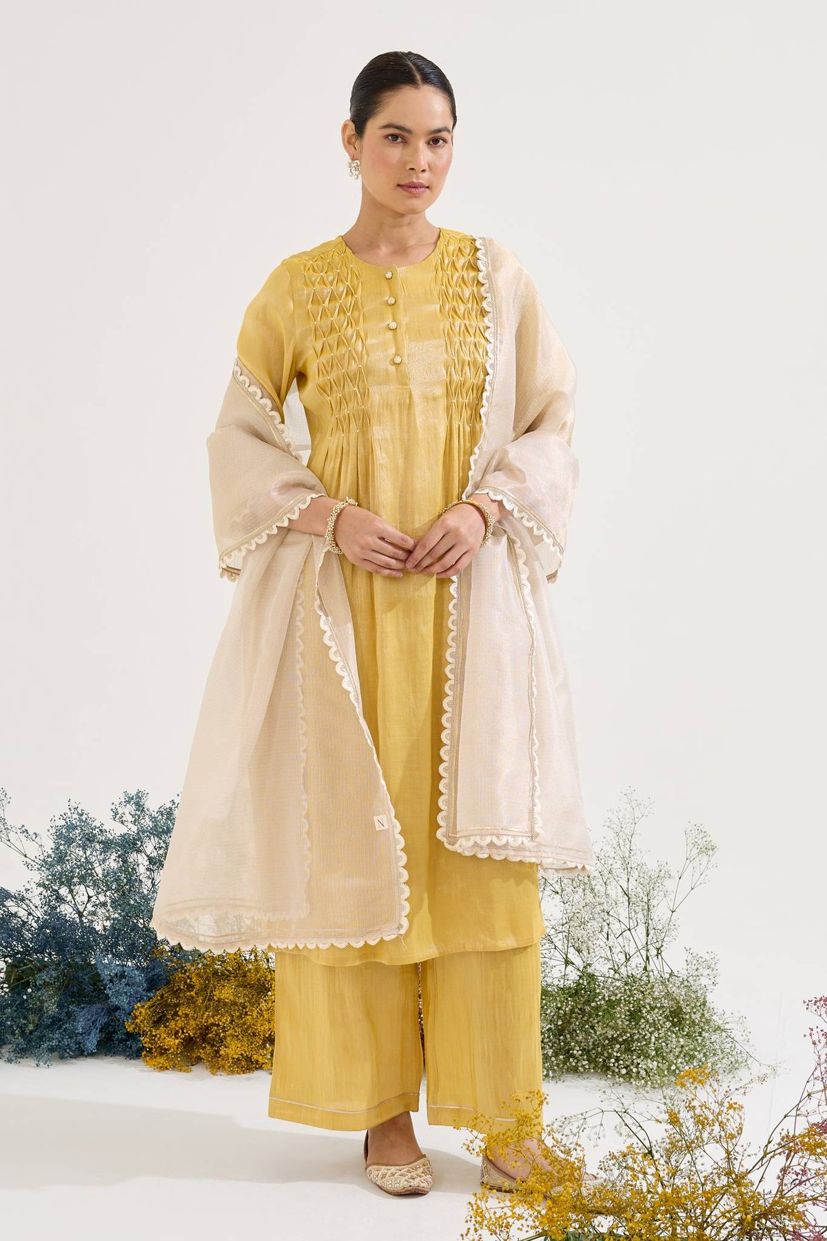 Golden Pearl Dupatta