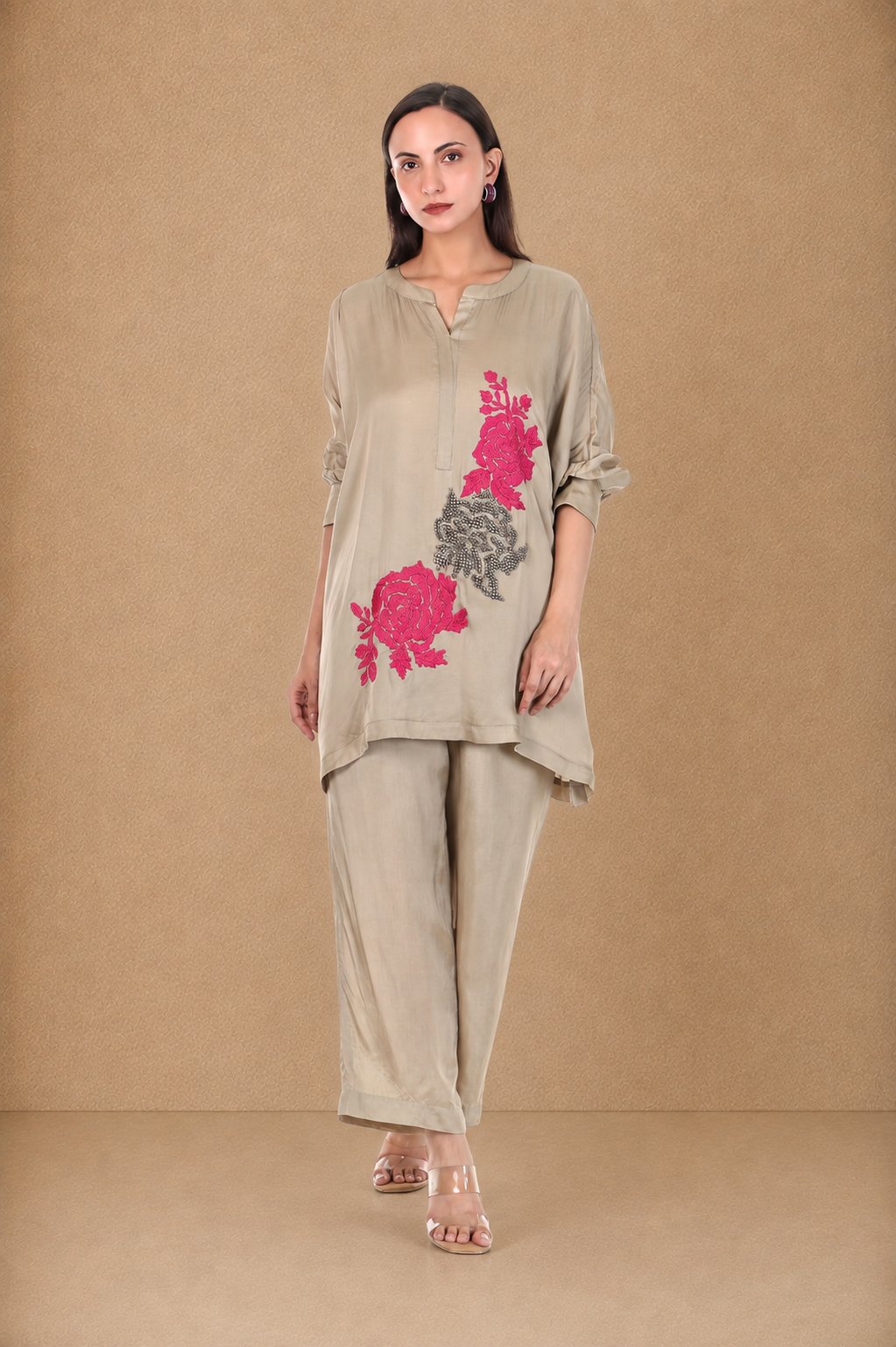 Aarzoo Co-ord Set Beige