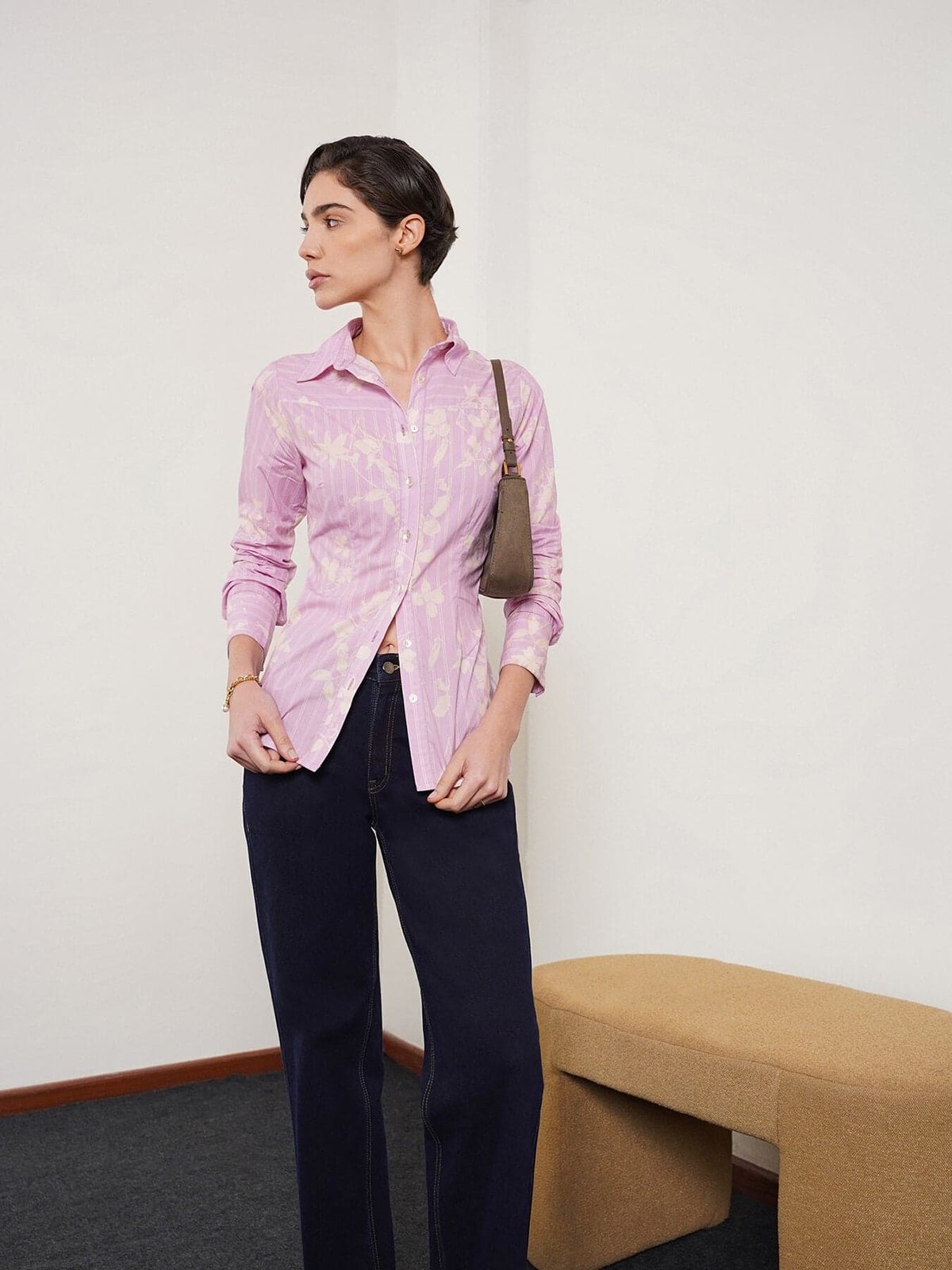 Cotton Striped Fitted Shirt