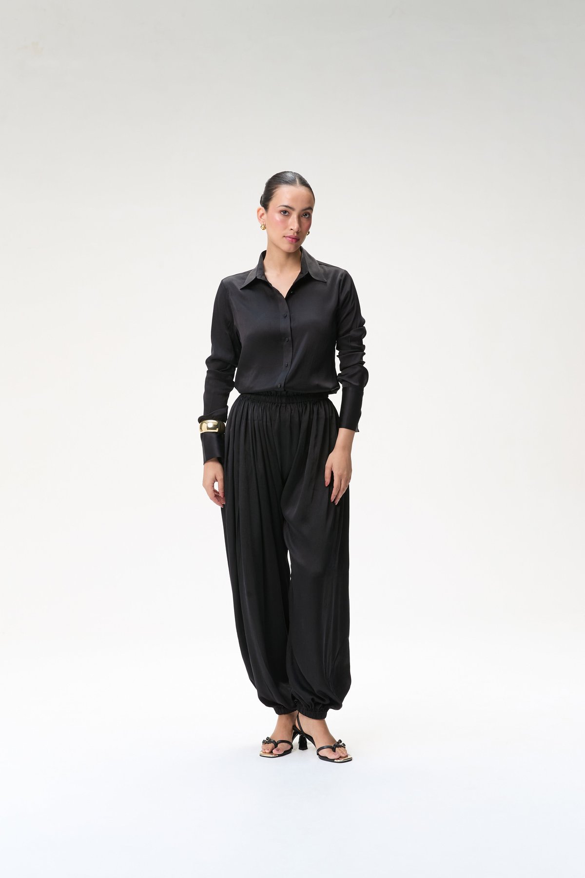 Black Silk Shirt
