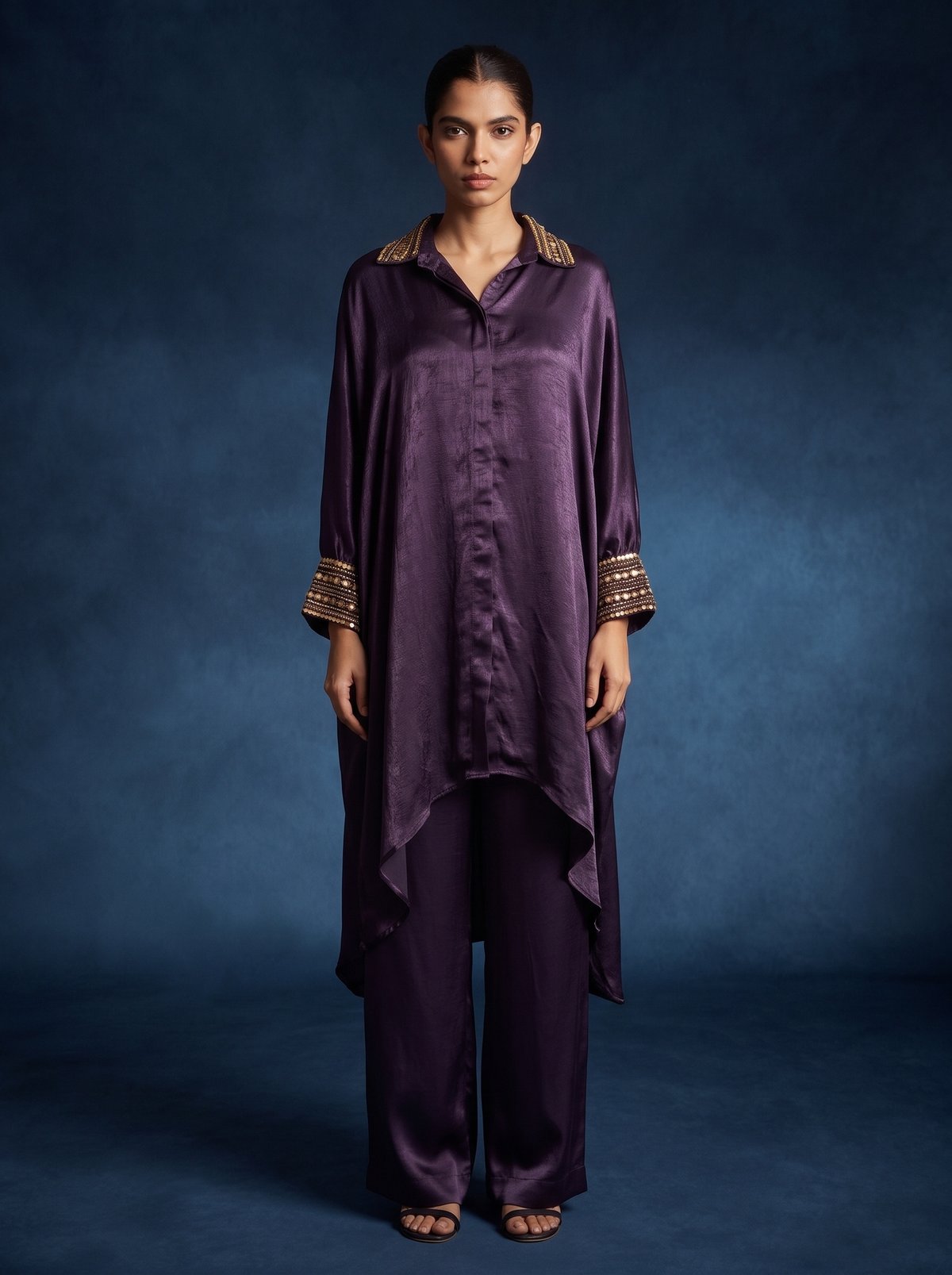 Purple Plum Bloom Co-ord Set