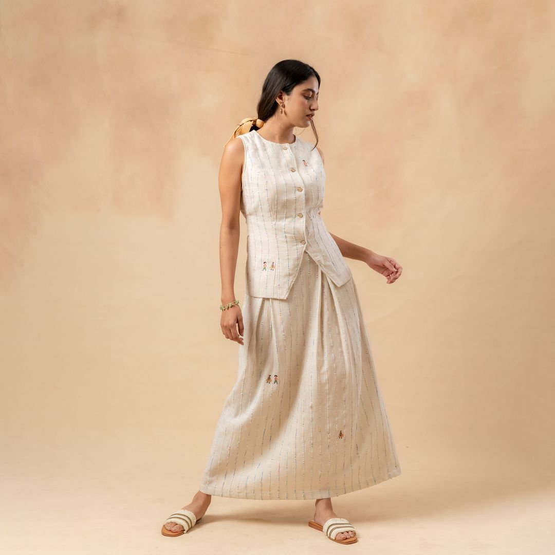 Margaret Upcycled Cotton Skirt