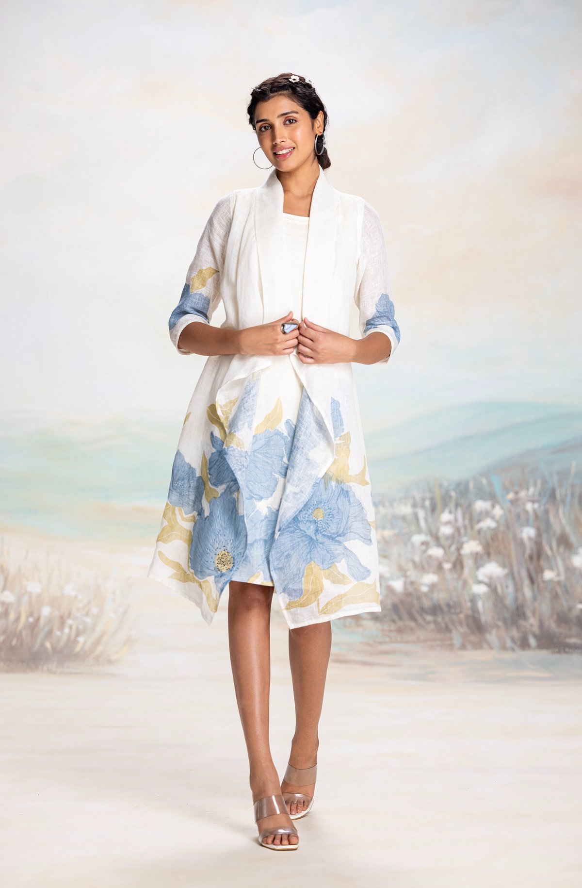 Bubble Flower Zoro Jacket Dress