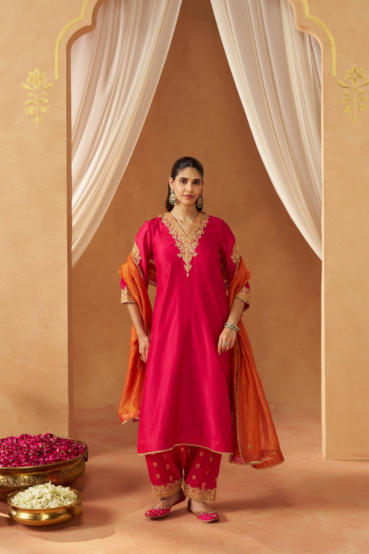 Liana Chauga with Salwar and Dupatta