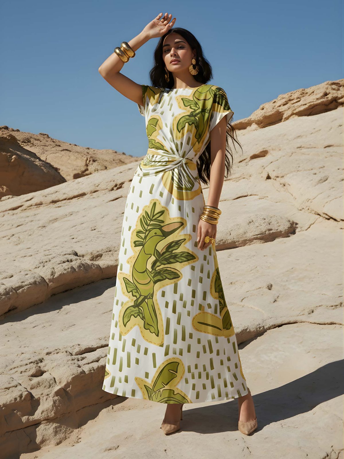 The Coco Printed Maxi Dress