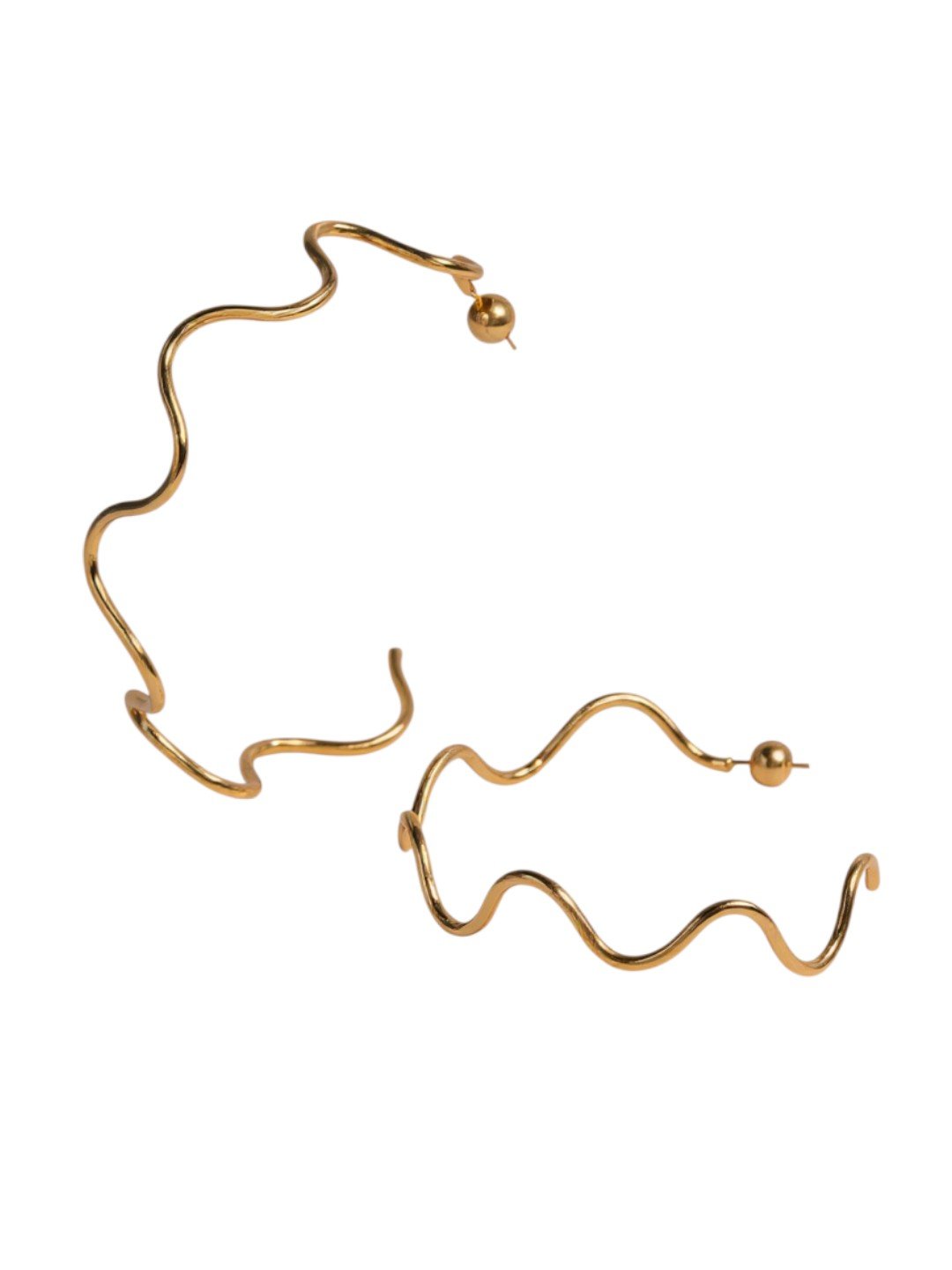 Wave CC Hoop Earrings