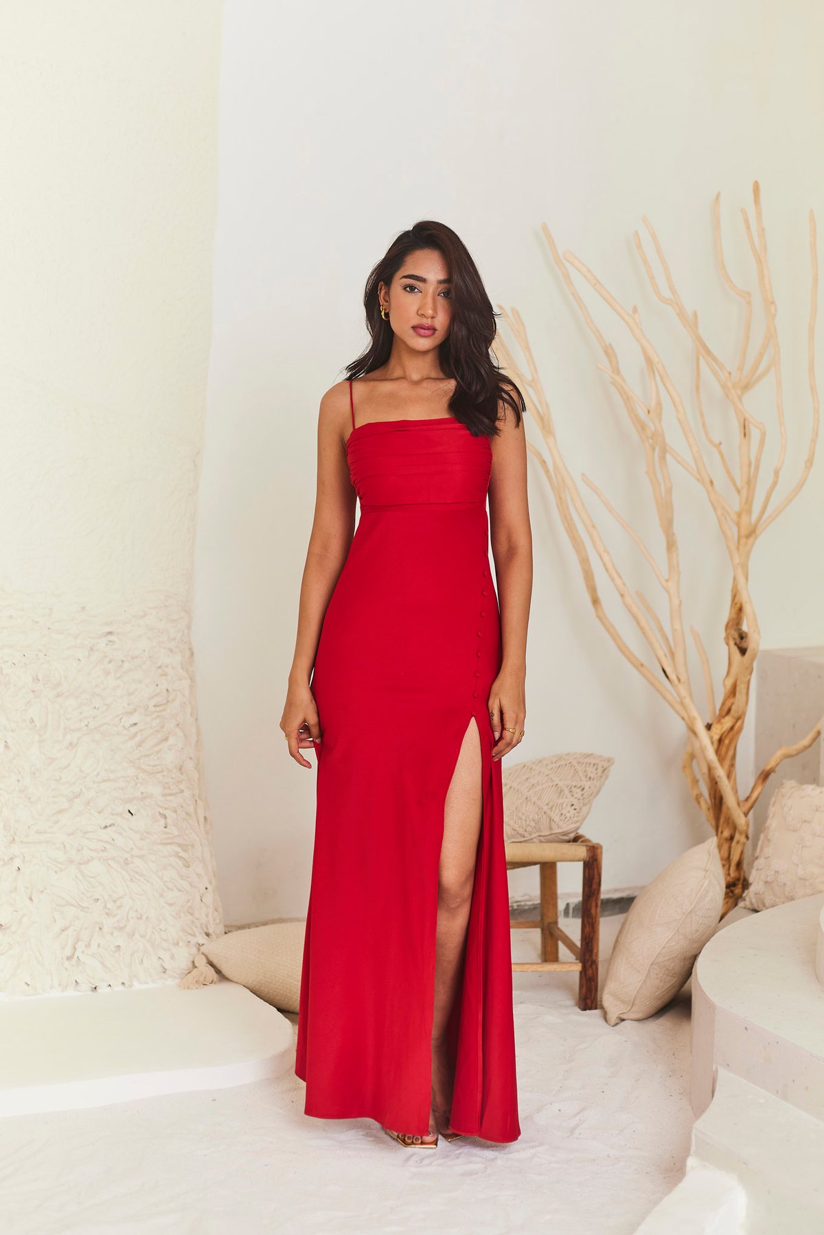 Red Cocktail Gown