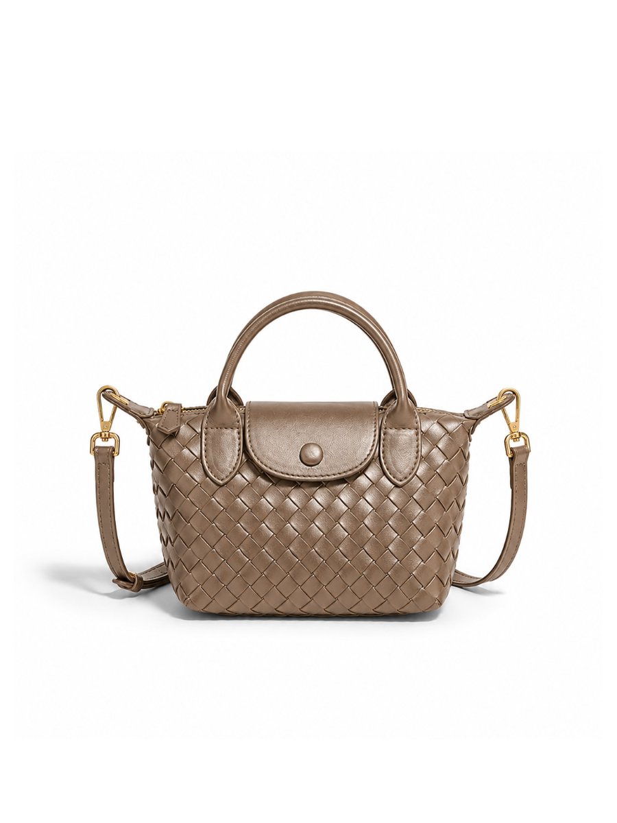 Aria - ladies handwoven sling bag, faux leather