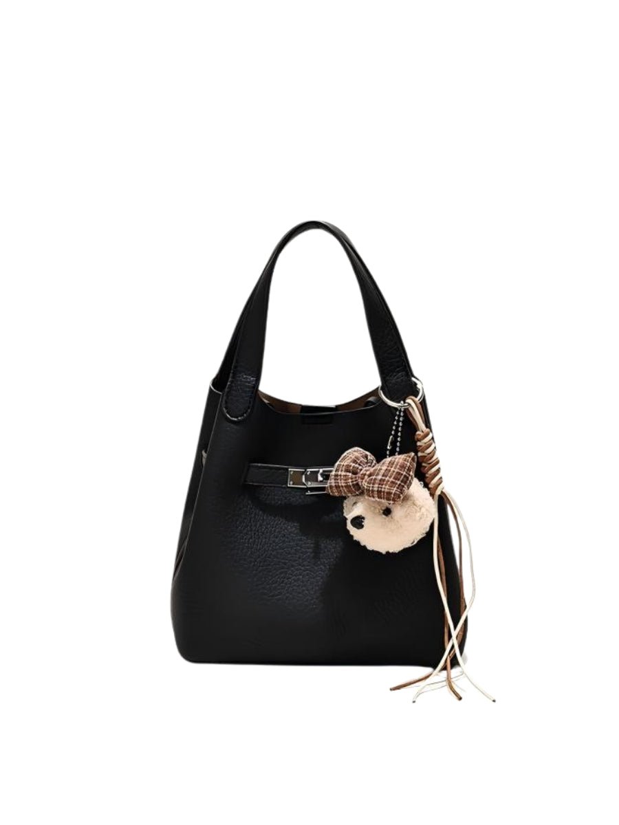 Noelle Bucket Bag with Teddy Charm