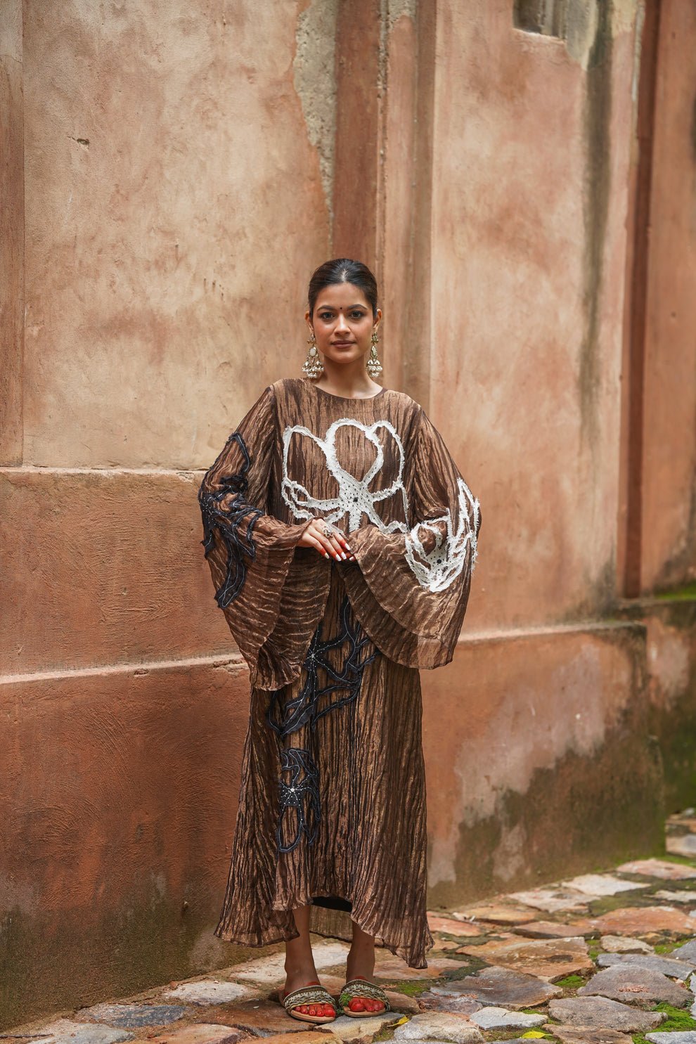Chhavi Antara Brown Dress Set