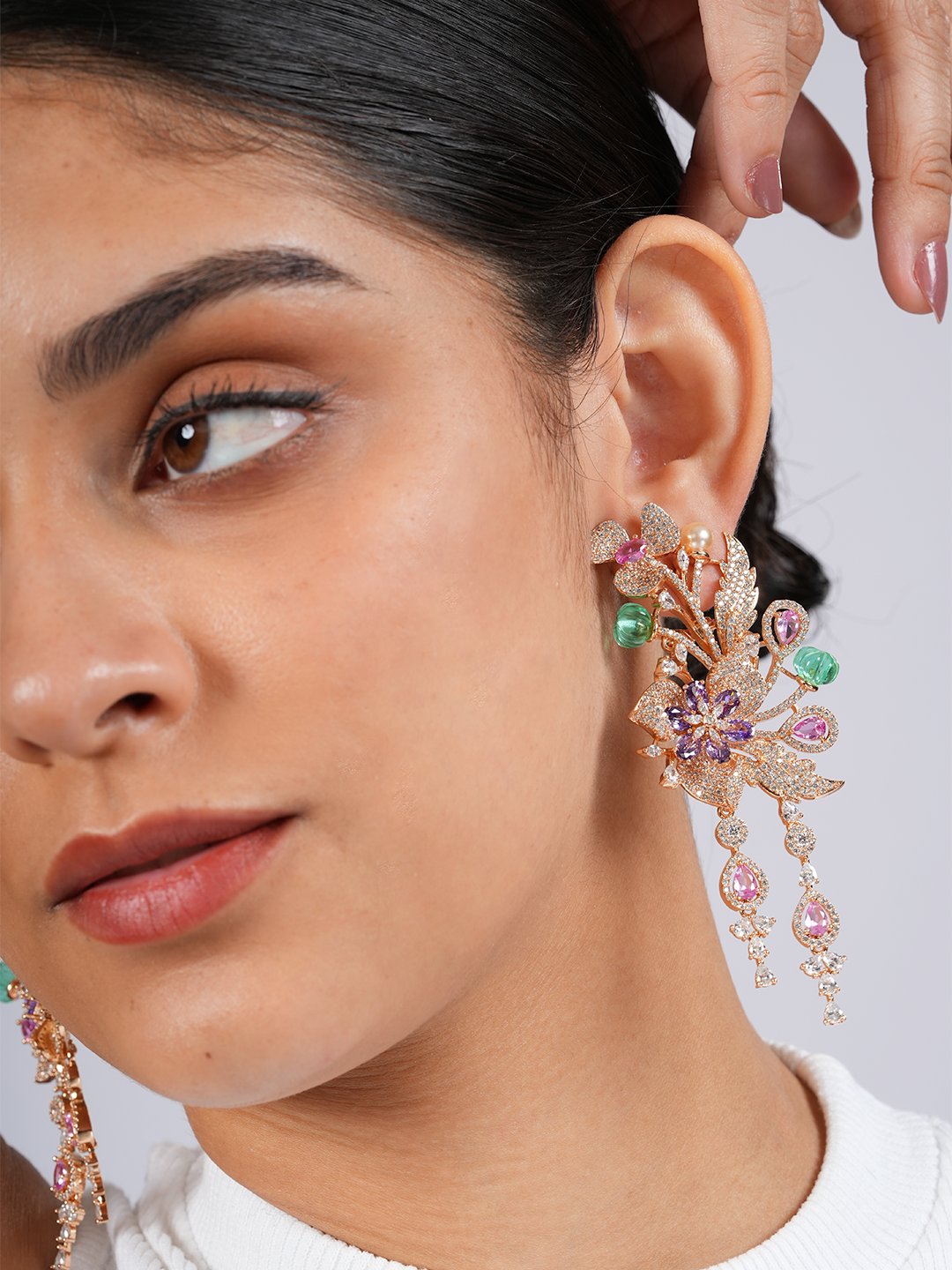 Long Foresta Drop Earrings