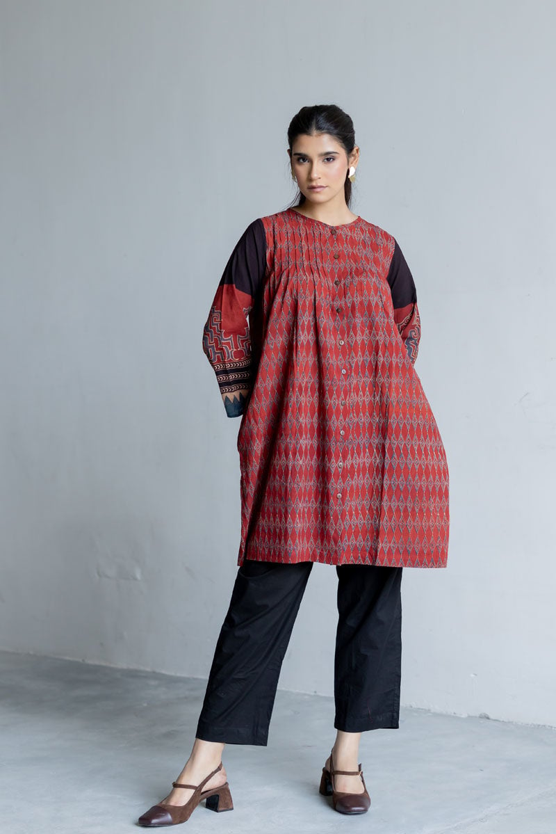 Short Pintuck Kurta - Ela