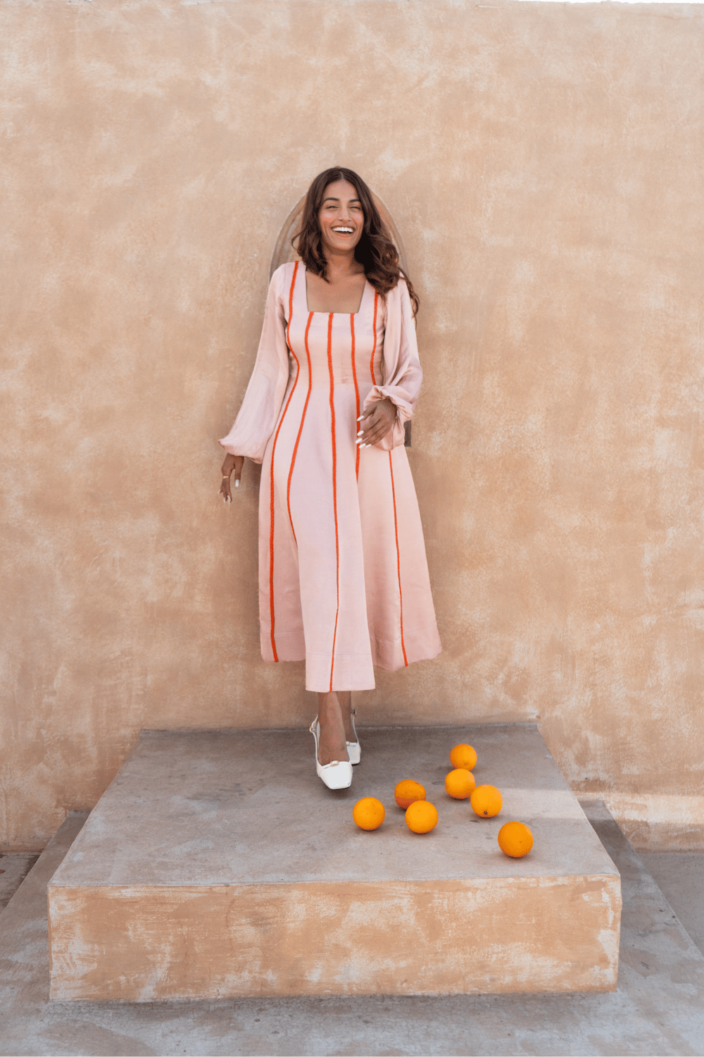 Maxi Dress- Orange Braids
