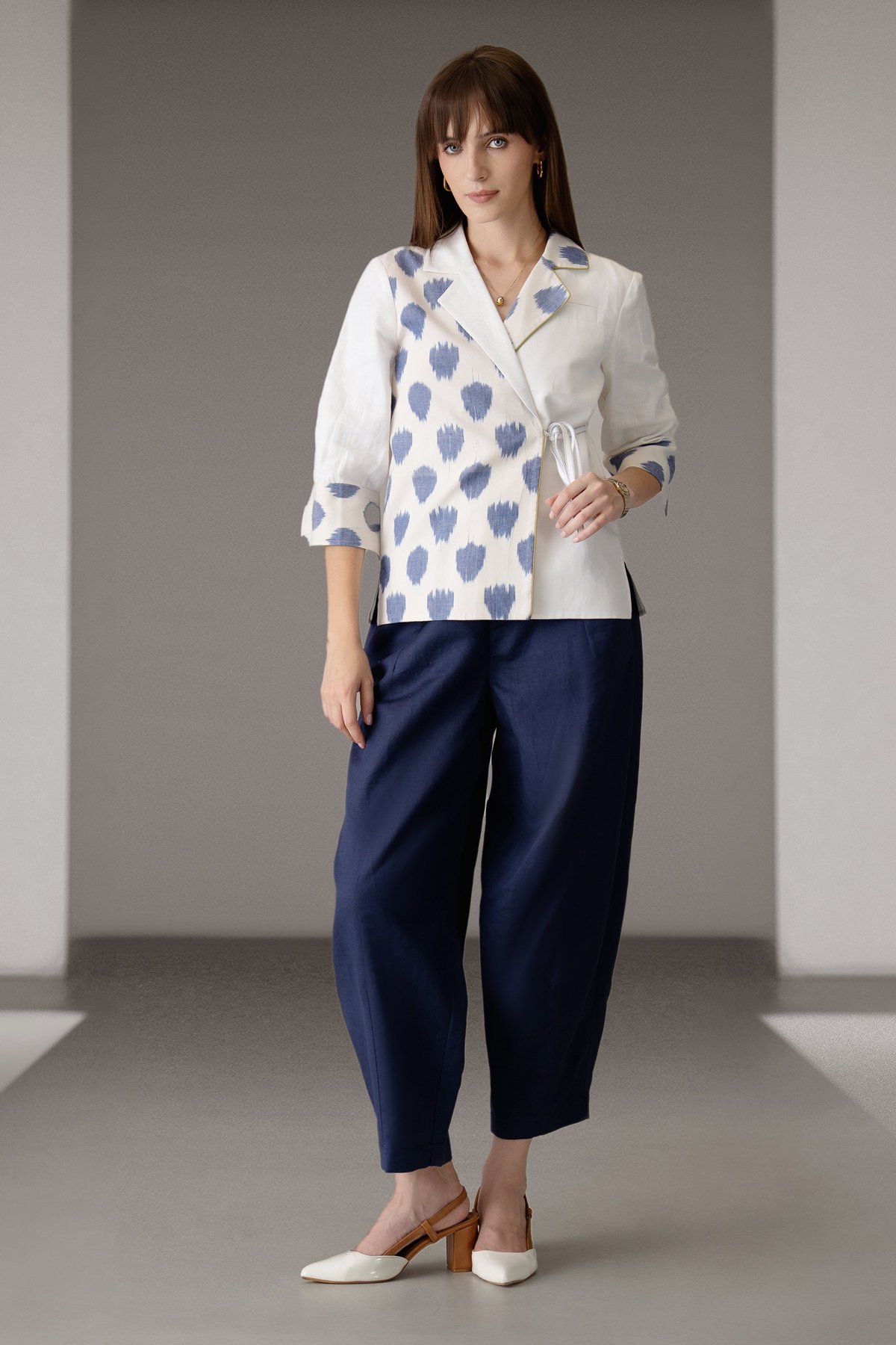 Rumi Ikat Wrap Top