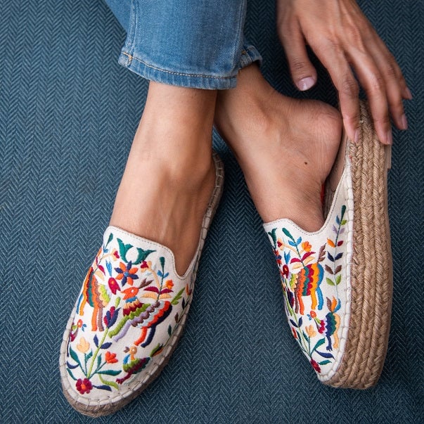 Exciting Diego Off White Haut Espadrilles