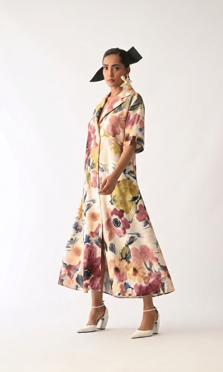 Liberty Ivory Cuban Aline Dress