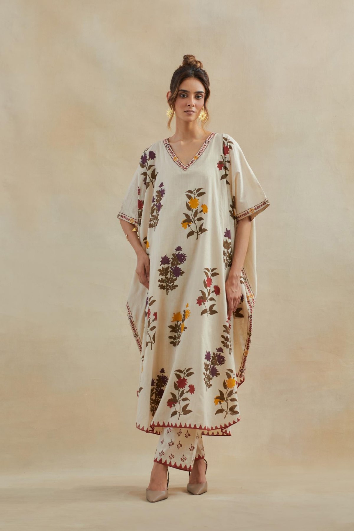 Beige Kaftan Pant