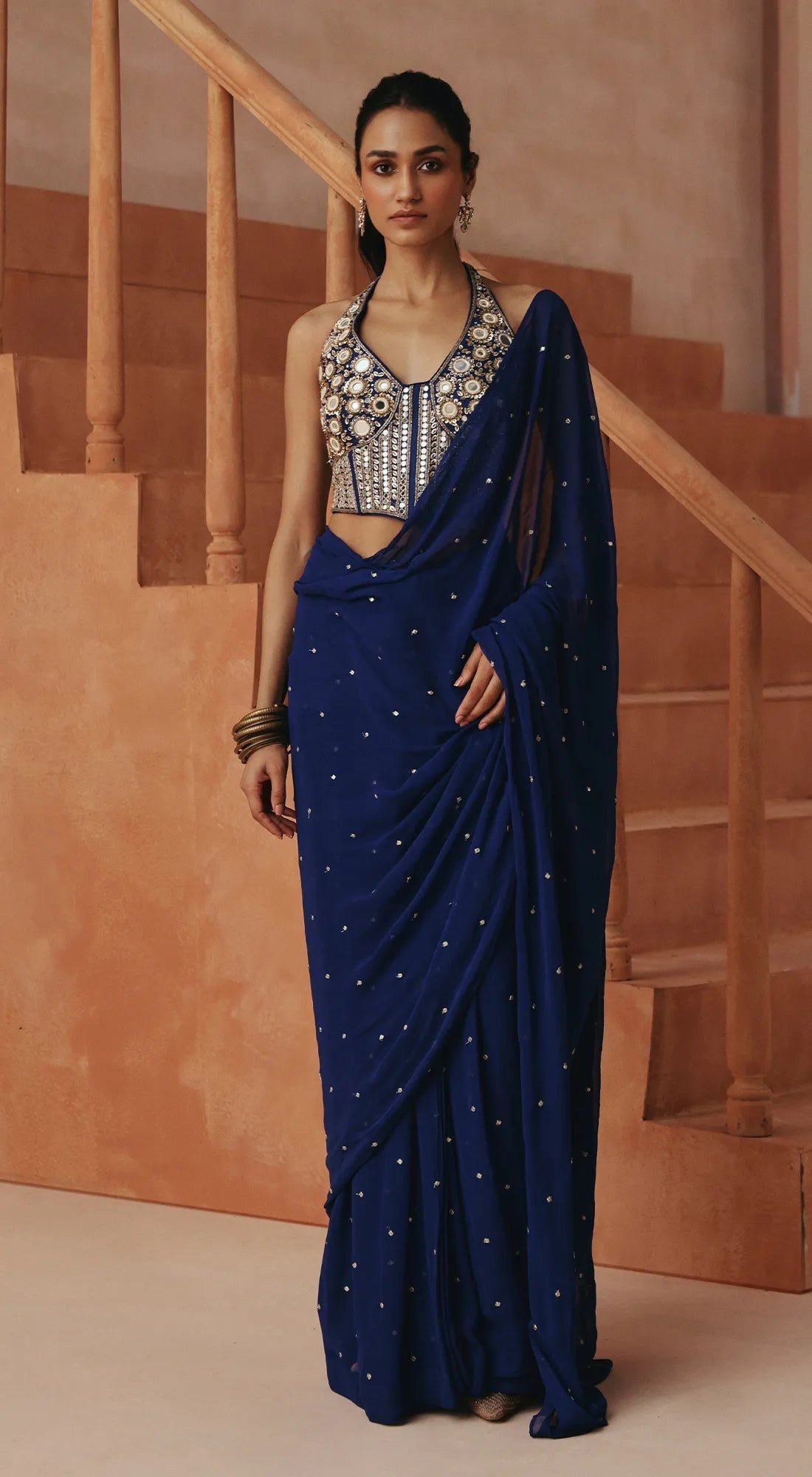 Elise Embroidered Draped Saree