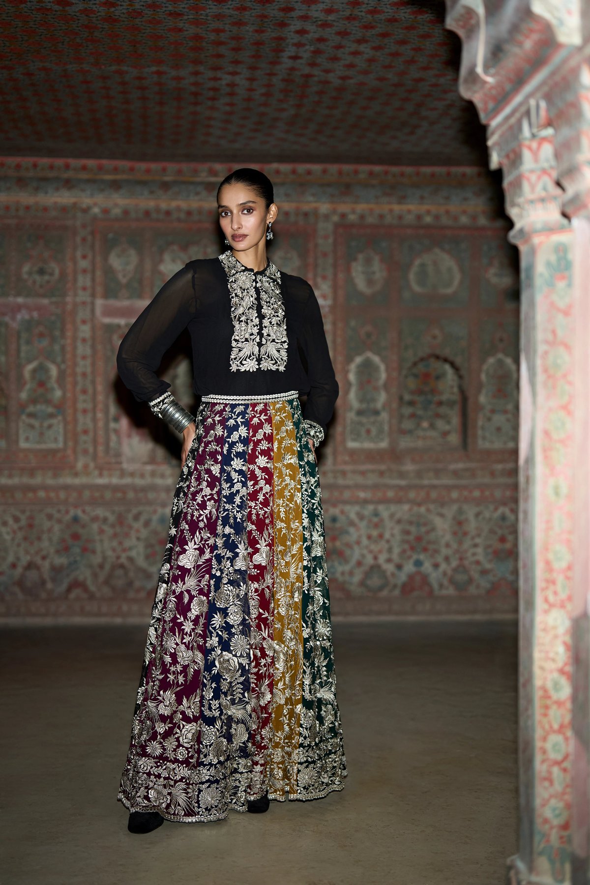 Metallic Thread Embroidered Shirt