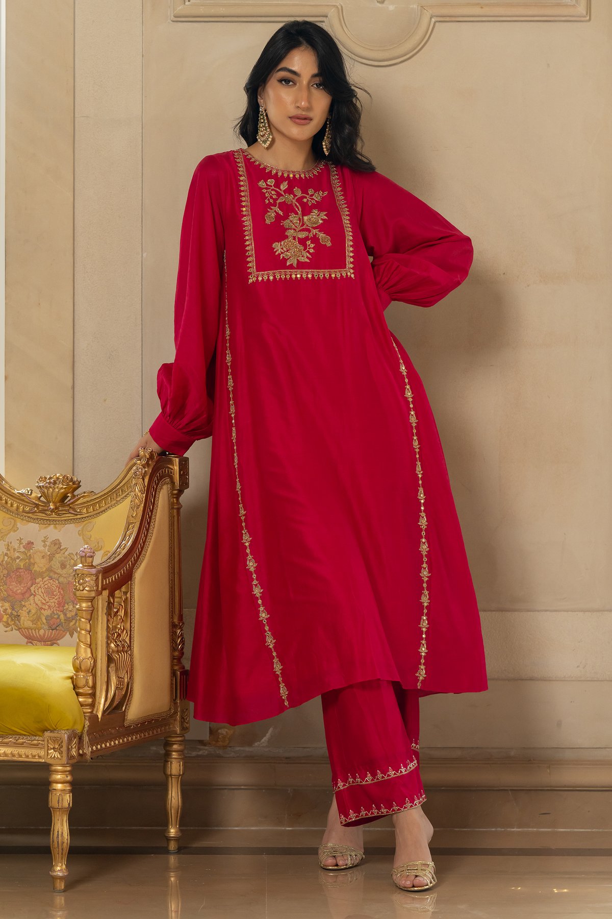 Zayra Kurta Set � Pink