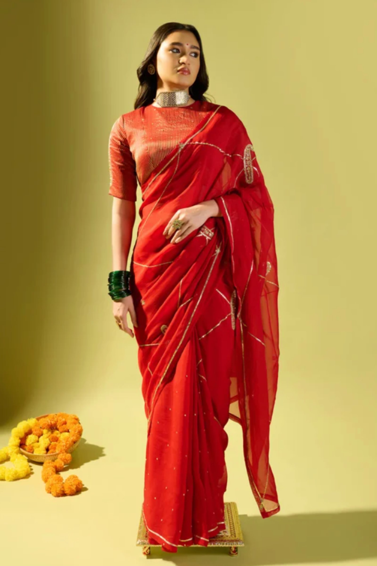 Festive Looks Caramel Kesar