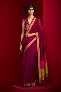 Saree with Unstitched blouse