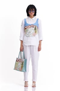 Shirt with Bralet and Pant