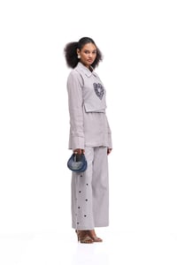 Shirt with Overlay and Pant